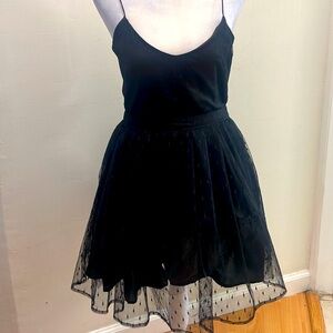 Forever 21 Black Spaghetti Strap Dress
